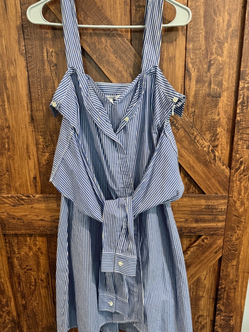 Derek Lam Blue and White Striped Dress